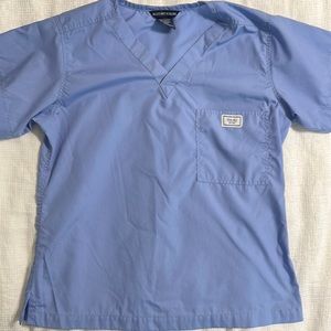 Blue sky ceil blue scrub set